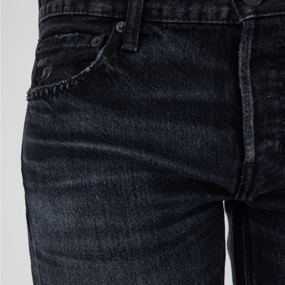 Moussy Vintage Vellflower Tapered Black wash Jean Size 27 New without tags - Picture 5 of 7